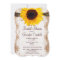 Rustic Burlap Sunflower Bridal Shower Invitations