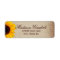 Rustic Burlap Sunflower Return Address Labels