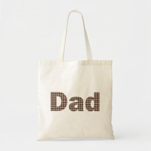 Rustic Burlap Weave Pattern Dad Tote Bags
