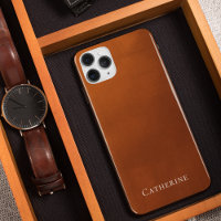 Rustic Burnt Orange Simple Bohemian Monogram