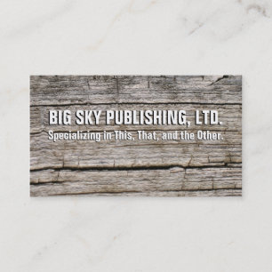 Rustic Business Card