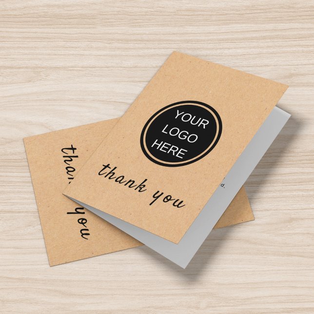 Rustic Business Logo Typography  Thank You Card (Creator Uploaded)
