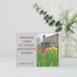 Rustic Cabin At Toledo Botanical Gardens Postcard