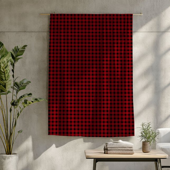 Rustic Cabin Blanket Red Black Buffalo Plaid Look (Rustic Cabin Blanket Red Black Buffalo Plaid Look)