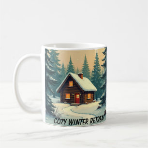 Rustic Cabin Christmas Mug