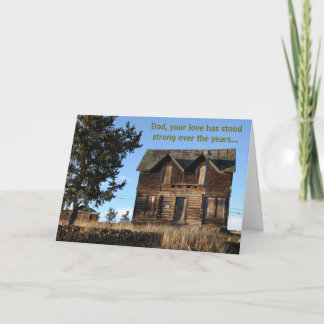 Rustic Cabin Dad's Day Card