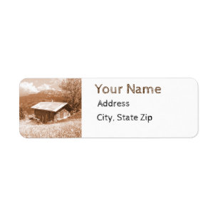 Rustic Cabin Return Address Labels