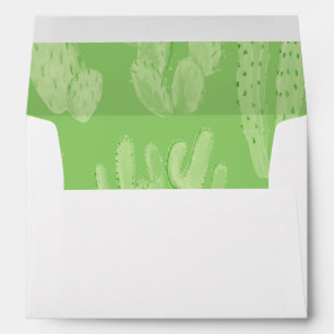 Rustic Cacti Wedding Envelope