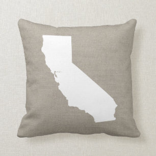 Rustic California State Throw Pillow