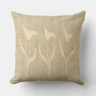 Rustic Calla Lily Flower Floral Cushion