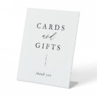 Rustic Calligraphy Cards and Gifts Pedestal Sign