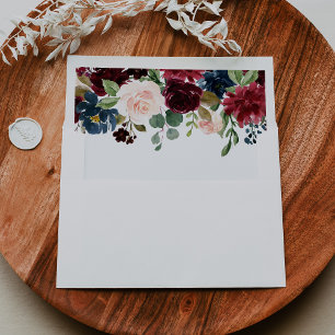 Rustic Calligraphy Self-Addressed RSVP Envelope