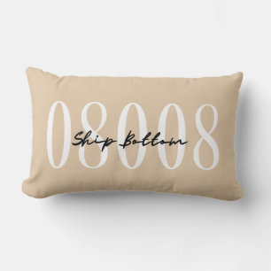 Rustic Camel Zip Code City Personalised Pillow