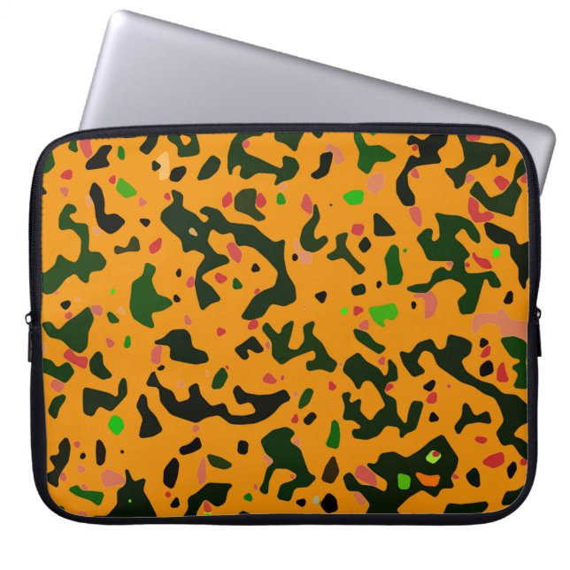 Rustic Camo Camouflage Pattern Laptop Sleeve (Front)