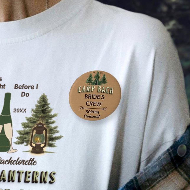 Rustic Camp Bach Bride’s Crew Badge | Name & Role  (Creator Uploaded)