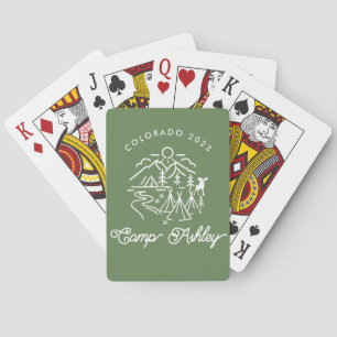 Rustic Camp Bachelorette Playing Cards