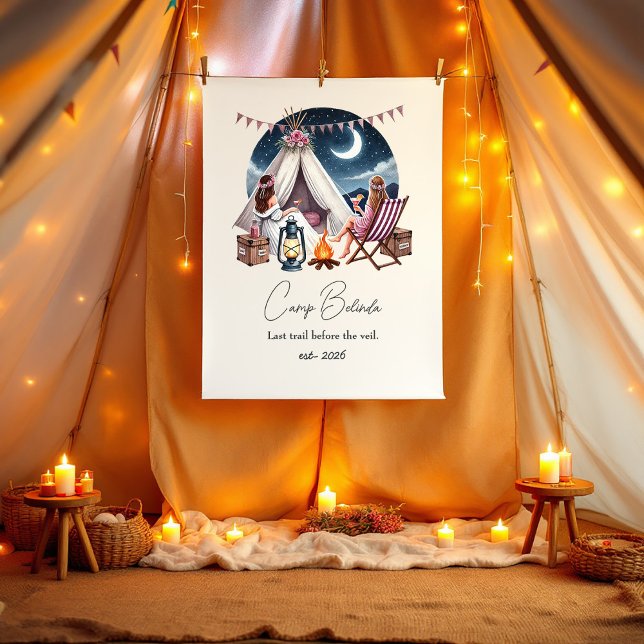 Rustic Camp Bride Bachelorette Party/Weekend Banner (Rustic Camp Bride Bachelorette Party/Weekend Banner)