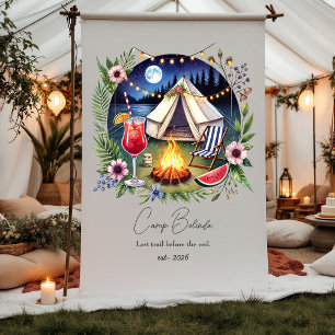 Rustic Camp Bride Bachelorette Weekend Tapestry