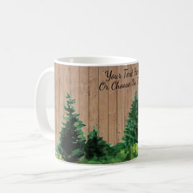 Rustic Camping Adventure Off Grid Outdoors Forest Coffee Mug (Front Left)