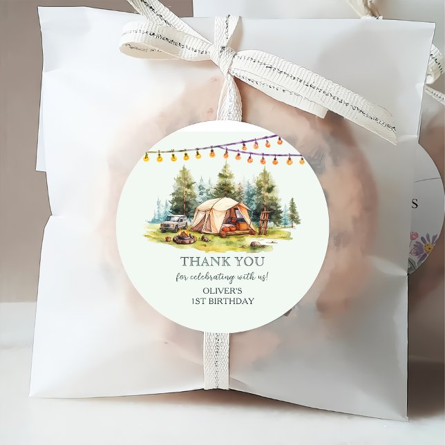 Rustic Camping Birthday Party  Favour Tags (Creator Uploaded)