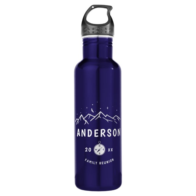 Rustic Camping Personalised Family Reunion 710 Ml Water Bottle (Front)