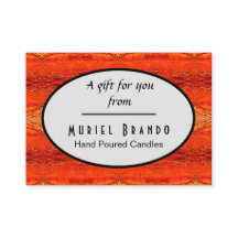 Rustic Candle Company Supplies Enclosure Card