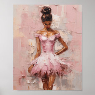 Rustic Canvas Painting   Close Profile Portrait    Poster