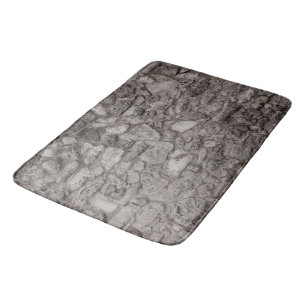 Rustic Caribbean Coral Stone Wall 5 Bath Mat