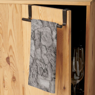 Rustic Caribbean Coral Stone Wall 5 Tea Towel