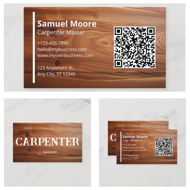 Rustic Carpenter Templates  Business Card (Rustic Carpenter Templates Business Card
)