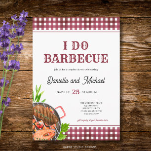 Rustic Casual I DO Barbecue Wedding Shower Invitation