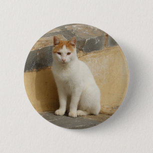 Rustic Cat Button