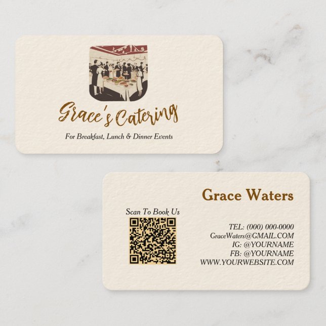 Rustic Catering business card (Front/Back)