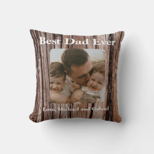 Rustic cedar bark, natural tree outdoors pattern  cushion