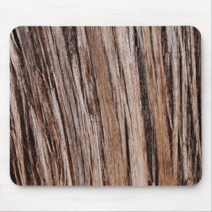 Rustic cedar bark, nature lover car     mouse pad