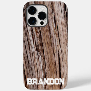 Rustic cedar bark nature tree outdoors pattern Case-Mate iPhone 14 pro max case