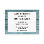 Rustic Chalkboard Blue Wood Chicken Farm