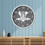 Rustic Chalkboard Farmhouse Kitchen Personalised Clock<br><div class="desc">Rustic Chalkboard Farmhouse Kitchen Personalised Clock - The rustic chalkboard background with baking utensils makes the clock  a perfect addition to your farmhouse kitchen walls.</div>