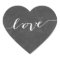 Rustic Chalkboard Heart Wedding Favour Stickers