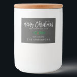 Rustic Chalkboard Merry Christmas Food Label<br><div class="desc">Christmas label for jars,  with a simple green twig against a chalkboard background,  and a trendy brush script.</div>