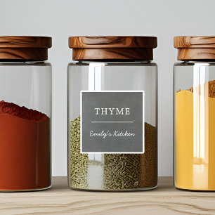 Rustic Chalkboard Waterproof Kitchen Jar Labels