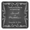 Rustic Chalkboard Wedding Favour Stickers