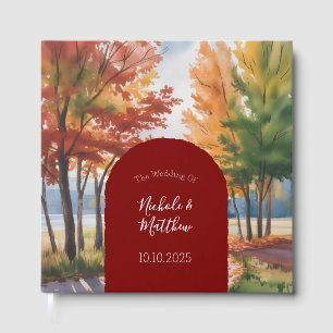 Rustic Changing of the Leaves Wedding  Guest Book