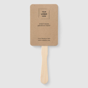 Rustic Charity Event Branding Style Hand Fan