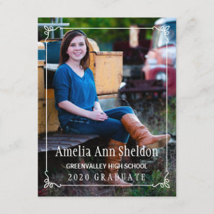Rustic Charm Graduation Open House Invite