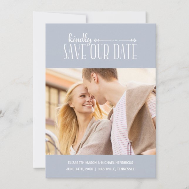 Rustic Charm | Photo Save the Date (Front)