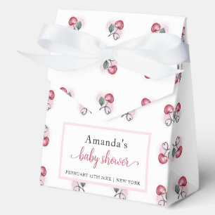 Rustic Cherry Berry Sweetheat Baby Shower  Favour Box