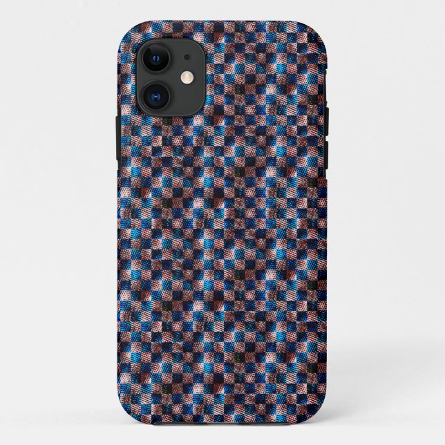 Rustic chess in the form of crossed scratches Case-Mate iPhone case (Back)
