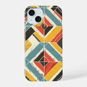 Rustic Chevron Mosaic iPhone 15 Case