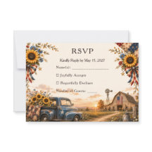 Rustic Chic Americana Barn Wedding with sunflowers